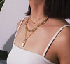 Locked in Elegance – Gold Plated Stylish Necklace