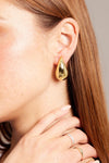 Bottega-Inspired Teardrop Gold Earrings