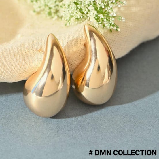 Bottega-Inspired Teardrop Gold Earrings