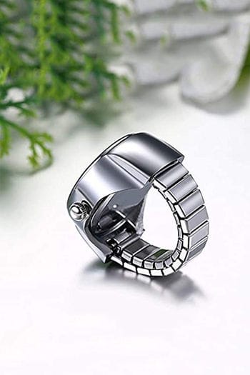 Women's Men's Ring Watch Analogue Quartz on Finger Watch Ring