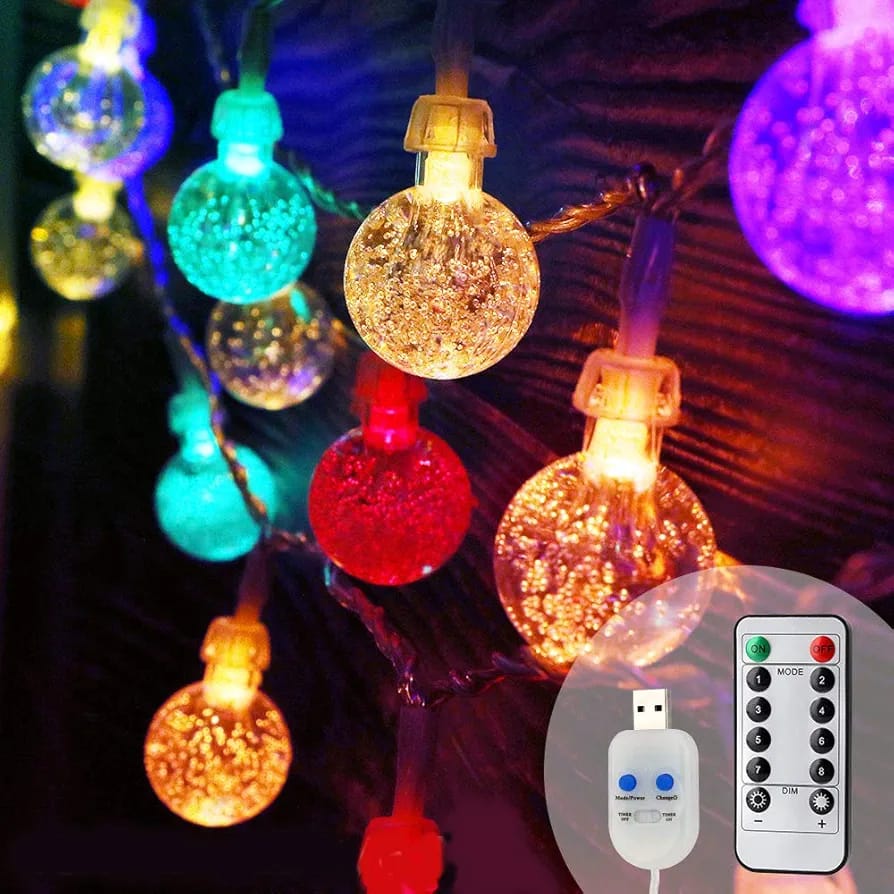 New 14 LED Crystal Bubble Ball String Fairy Lights