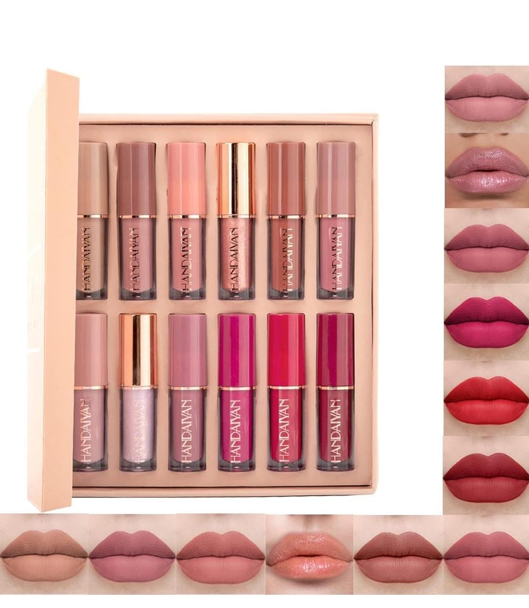 Velvet Matte Liquid Lipstick Set 12Pcs