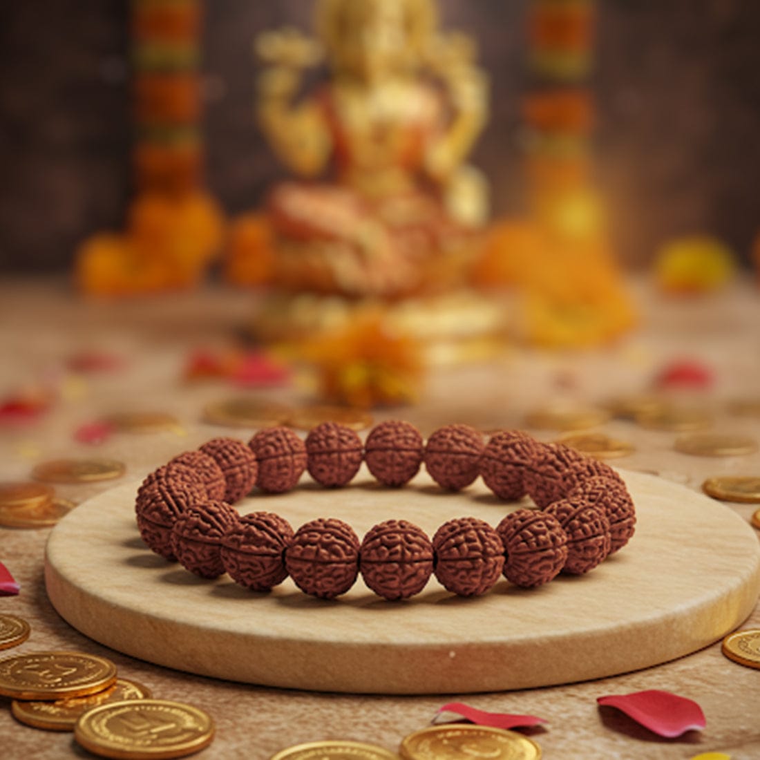 Maha SHivratri Combo - 5 Mukhi Rudraksha With Bracelet